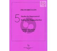 Frans Brüggen: 5 Studies for Fingercontrol: Treble Recorder: Instrumental Tutor