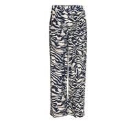 fransa FRAriana Women's Trousers Fabric Trousers with Wide Leg Elasticated Pockets Relaxed Fit, Navy Blazer Aop Ma24 02b (203623), S