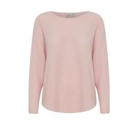 fransa FRERETTA PU 3 Women's Knitted Jumper Crew Neck 80% Acrylic 20% Polyamide Loose Fit, Peachskin Melange (1419071), S