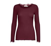 fransa FRHIZAMOND 2 Women's Long-Sleeved Shirt Lace Details on the Sleeves Hem Collar Tight Fit with Stretch
