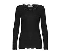 fransa FRHIZAMOND 2 Women's Long-Sleeved Shirt Lace Details on the Sleeves Hem Collar Tight Fit with Stretch