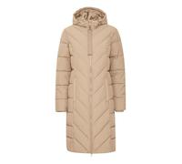 fransa FRMAISE Women's Winter Jacket Quilted Coat with Hood Zip Regular Fit, Silver Mink (171312), S