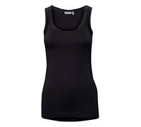 fransa Women's Zulu 1 Top Crew Neck Sleeveless Vest - Black - UK 12