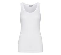 fransa Women's Zulu 1 Top Crew Neck Sleeveless Vest - White - 12