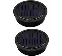 Fransande-10cm Pack of 2 Large Solar Light Replacement Top for Outdoor Hanging Lanterns, More Powerful and More Energy Efficient