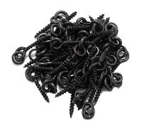 Fransande 50pcs Carp Fishing Boilie Screw with Solid Ring Bait Tool Chod Rigs Carp Fishing Hair Tackle Accessory