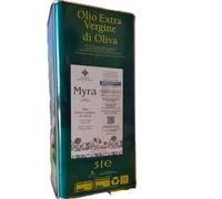 FRANTOIO SAN NICOLA - MYRA EXTRA VIRGIN OLIVE OIL 5 LITERS - CAMPAIGN 2023/24
