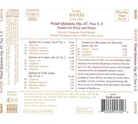 FRANZ DANZI: WIND QUINTETS OP. 67 NOS. 1 - 3; SONATA FOR HORN AND PIANO NEW CD