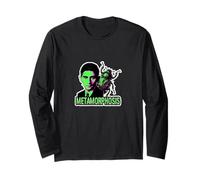 Franz Kafka Metamorphosis Y2K Glitch Art Bug Grunge Long Sleeve T-Shirt
