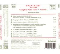 FRANZ LISZT: COMPLETE PIANO MUSIC, VOL. 1 NEW CD