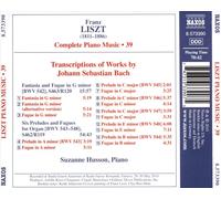 FRANZ LISZT COMPLETE PIANO MUSIC, VOL. 39: TRANSCRIPTIONS OF J.S. BACH NEW CD