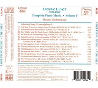 FRANZ LISZT: SCHUBERT SONG TRANSCRIPTIONS NEW CD