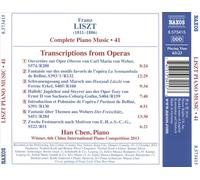 FRANZ LISZT: TRANSCRIPTIONS FROM OPERA NEW CD