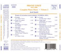 FRANZ LISZT: TUDES D'EX‚CUTION TRANSCENDANTE 1851 VERSION NEW CD