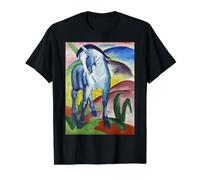 Franz Marc Blue Horse Art Painting Value Graphic T-Shirt, Men, Black, M