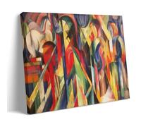 Franz Marc Painter Works《Stables》Poster Gifts Canvas Painting Wall Art Decorative Picture Prints Modern Decor 08x12inch(20x30cm)