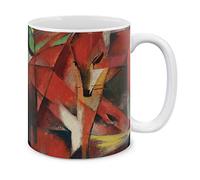 Franz Marc The Fox Mug Ceramic Mugs Funny Drinkware 330Ml for Office Men Milk
