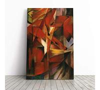 Franz Marc The Foxes Canvas Wall Art Print 24x16 Inch