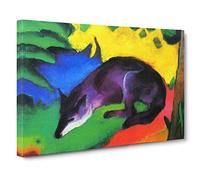 Franz Marc The Wolf Canvas Print | Gallery Wrapped 30mm Frame Wall Art | 30x20 inches | Ready to Hang | Modern Animals Picture | Living Room Bedroom Lounge Office
