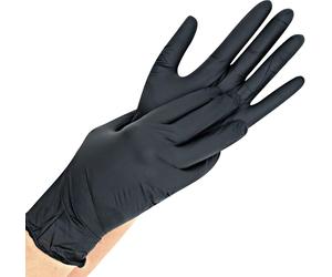 FRANZ MENSCH Hygostar Safe Light 27018 Nitrile Gloves Black L Powder-Free
