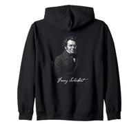 Franz Schubert Classical Composer Portrait Zip Hoodie