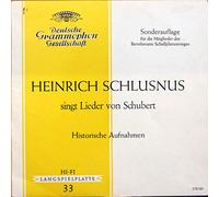 Franz Schubert , Heinrich Schlusnus - Heinrich Schlusnus Singt Lieder Von Schubert - Deutsche Grammophon - J 73 101, Deutsche Grammophon - K 73 101