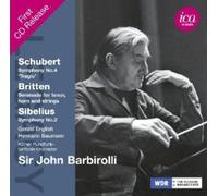 Gerald English - Sir John Barbirolli (Schubert/ Britten/ Sibelius) [CD]