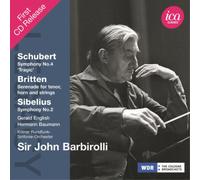 Gerald English - Sir John Barbirolli (Schubert/ Britten/ Sibelius) [CD]