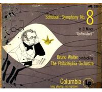 Franz Schubert - Schubert: Symphony No 8 in B Minor "Unfinished" / Bruno Walter Conducting The Philadelphia Orchestra [10" Vinyl LP] [Mono]