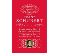 Franz Schubert Symphony No.8 In B Minor D759, 'Unfinished' And Sympho: Miniature Score of D759 Unfinished and D944 the Great (Dover Miniature Scores: Orchestral)