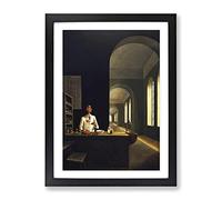 Franz Sedlacek The Chemist Classic Painting Framed Print | A2 Black Framed Wall Art | Ready to Hang | Classic Historical Picture | Living Room Bedroom Lounge Office