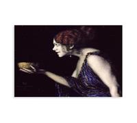 Franz Von Stuck - Tilla Durieux As Circe Canvas Art Poster And Wall Art Picture Print Modern Family Bedroom Decor 24x36inch(60x90cm)