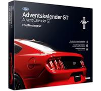 Franzis 55111 Ford Mustang GT Advent Calendar Race Red, Model Kit in Scale 1:24, Includes Sound Module and 52-Page Accompaniment Book
