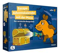 FRANZIS 67169 - Escape Advent Calendar with the Mouse - The Hidden Castle Treasure, 24 Exciting Puzzles for the Advent Season, for Children from 7 Years