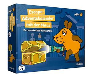FRANZIS 67169 - Escape Advent Calendar with the Mouse - The Hidden Castle Treasure, 24 Exciting Puzzles for the Advent Season, for Children from 7 Years
