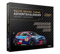 FRANZIS 67192 Advent Calendar Rally, Racing, Tuning, Powered by Grip, Model Kit of a Racing Vehicle in Scale 1:43