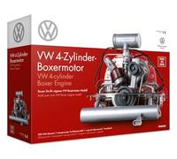 FRANZIS 67308 Volkswagen VW 4-cylinder boxer engine 2 in 1, faithful engine kit in scale 1:4, including sound module, instructions and 100-page accompanying book
