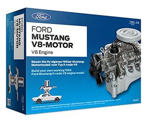 Franzis 67500 Ford Mustang V8 Model Engine Kit, 327 x 146 x 447 millimeters, All components included