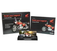 Honda CB 750 Build your Legend, Metall Modellbausatz im Maßstab 1:24, inkl. Soundmodul und 68-seitigem Begleitbuch