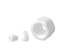 FRAOMHFW 1/16-1" Inch 1-35mm Tube Single Double Ferrule Screw Nut PTFE Pipe Fitting Replacement Repair Part For Compression Union(Single Ferrule,6MM_1 PC)