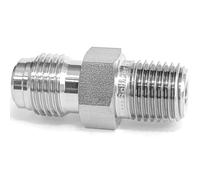 FRAOMHFW 1/8" 1/4" 3/8" 1/2" NPT Male To 1/8" 1/4" 1/2" Male SUS 316L Stainless Steel Pipe Fitting Connector Nipple 3000 PSI(1l8 Inch BSPT Male,1l4 Inch VCR Male)