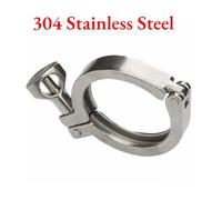 FRAOMHFW 1 PC 0.5" 3/4" 1" 1.5" 2" 2.5" 3" 4" Tri Clamp Tri-Clover Sanitary Food Grade 304 Stainless Steel Hanger Fitting Homebrew(K119mm 335g)