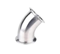 FRAOMHFW 19-204mm 0.5" 0.75" 1" 1.5" 2" 2.5" -8" Tri Clamp 45 Degree Elbow SUS 304 316L Stainless Steel Sanitary Pipe Fitting Homebrew(SUS304,51MM K64MM_TRI CLAMP 45 DEGREE)
