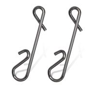 FRAOMHFW 50-1000 PCS Stainless Fishing Line Wire Fishing Connector Swivel Accessories Snap Pin Without Knot Tackle Tool Lure Kit(200 PCS,Size XXL 20mm 40kg)