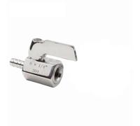 FRAOMHFW BSP MaleThread or Female Thread Ball valve SS304 1/8" 1/4" 3/8" 1/2" to 8mm 10 mm 12mm Pagoda adapter 2 way ball valve(1/8",MALE THREAD_OD 8MM BARB)
