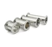 FRAOMHFW KF16 KF25 KF40 KF50 304 Stainless Steel Vacuum Short Pipe Flange Quick Fit Fixture Joint KF Vacuum Pipe Fittings 40-200mm(KF50,150MM_1 PCS)