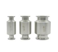 FRAOMHFW KF16 KF25 KF40 KF50 Vacuum Inline One-way Check Valve, 304 Stainless Steel Vacuum Pump One-way Valve(KF25)