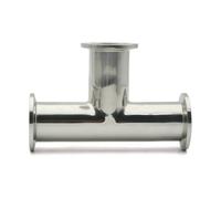 FRAOMHFW KF16 KF25 KF40 KF50 Vacuum Quick Fit Elbow/tee/four-way 304 Stainless Steel Equal Diameter Flange Joint(Three way connector,KF40)