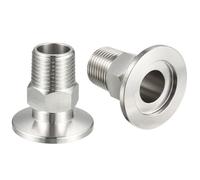 FRAOMHFW KF16 KF25 KF40 KF50 X 1/8'' 1/4'' 1/2'' 1'' 1-1/4'' 1-1/2'' BSP Male Threaded Adapter Vacuum Fitting(KF16,1/2")