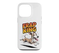 Frap King Cartoon Cool Breed Cute Comic Puppy Dog Whippet Case for iPhone 13 Pro